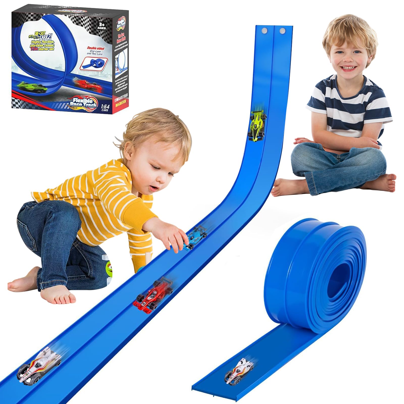 Race Car Ramp Track with Suction Cups