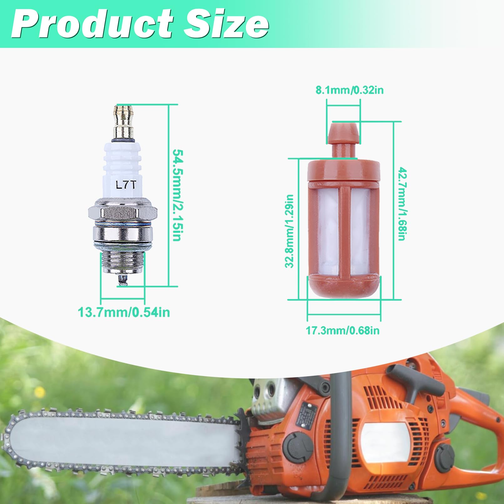 Adefol Kit carburatore filtro per Stihl 024, 026, MS240, MS260, 024AV, 024S motosega con filtro aria, filtro carburatore, guarnizione carburatore, sostituzione 1121 120 0611