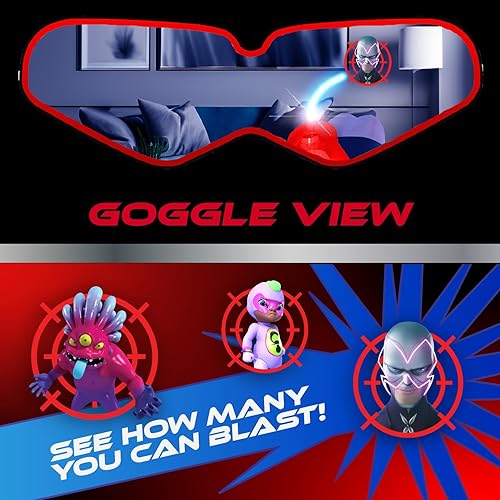 Miniatura 6 de Miraculous Ladybug Vision Blaster Challenge, captura Akumas con tirador de muñeca y gafas de visión de mariquita, diversión en interiores y