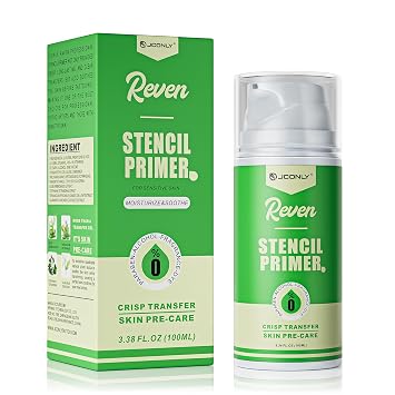 Professional Tattoo Stencil Transfer Gel - Long-Lasting, Ultra-Crisp Stencil Primer Solution | Vegan & Plant-Based Skin Pre-Care | Smudge-Proof Tattoo Supplies for Artists100ml 3.4OZ