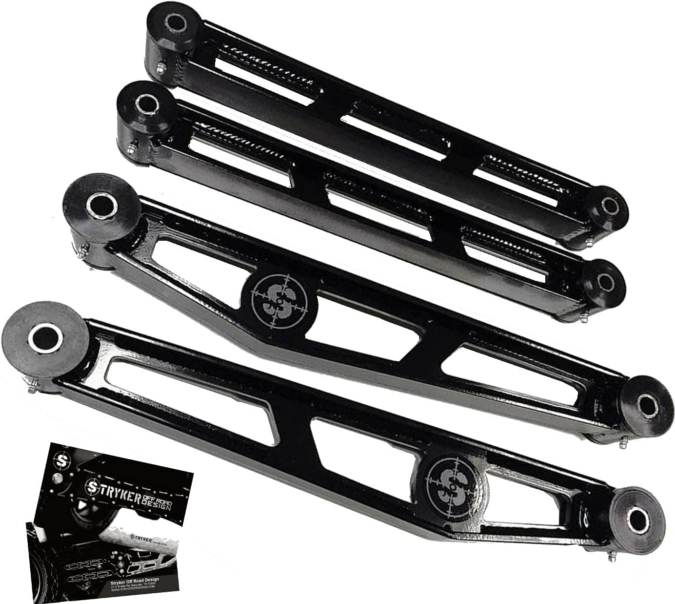 Stryker Off Road Design Fabricated Steel Control Arms for 2-3" Lift Height - 03-09 2500/3500 4WD made in the USA with USA Steel