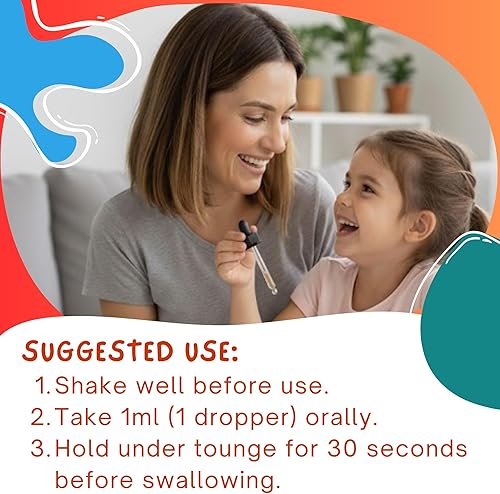 Miniatura 8 de Gotas líquidas de glicinato de magnesio para niños, gotas líquidas sin azúcar, complejo de suplementos calmantes Happy Calm para niños, magnesio