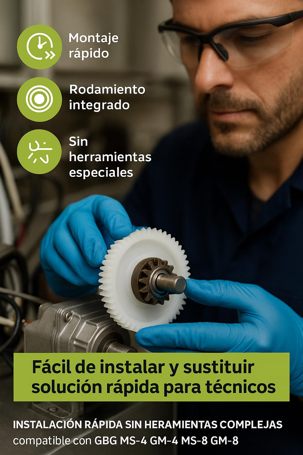 cubetasgastronorm – Piñon motore riduttore granizadora SPM ø495 mm – 9 gsn1019
