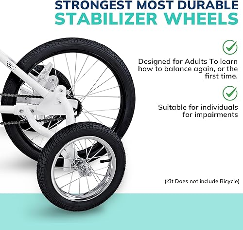 Miniatura 2 de MOSHAY Bicicleta de rueda de entrenamiento adaptable de 20 pulgadas