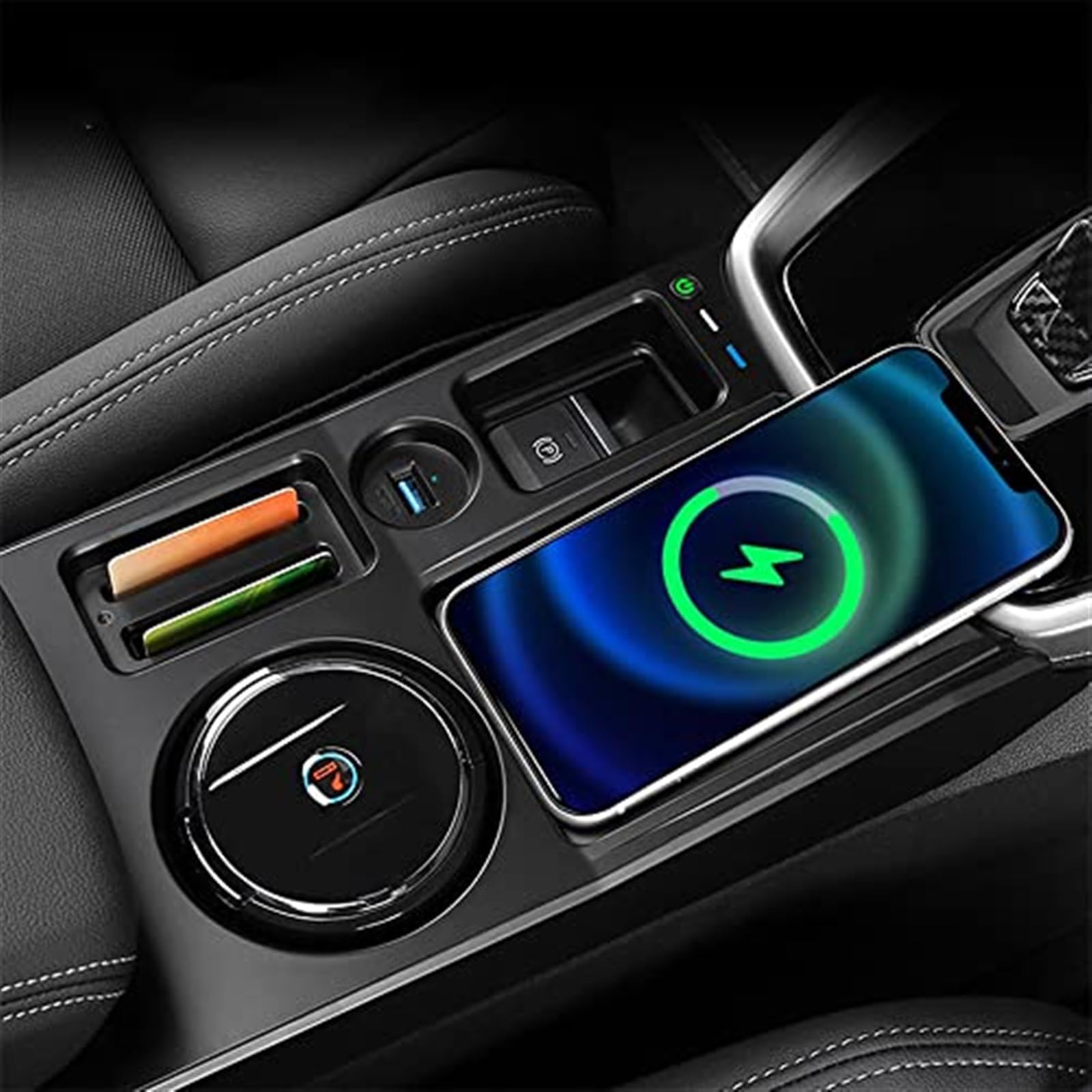 Bezprzewodowa ładowarka samochodowa uchwyt do ładowania telefonu Qi mata Panel kołyski, dla Audi, A3 2020 2021 akcesoria do centralnego sterowania wnętrza samochodu Samochodowa płyta ładująca