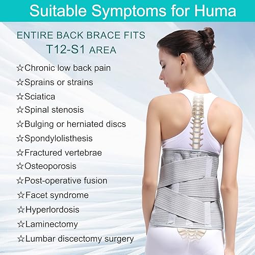 Miniatura 8 de Soporte de espalda entero, cinturón de apoyo lumbar para mujeres y hombres, cinturón de entrenamiento de cintura ajustable para aliviar todo el