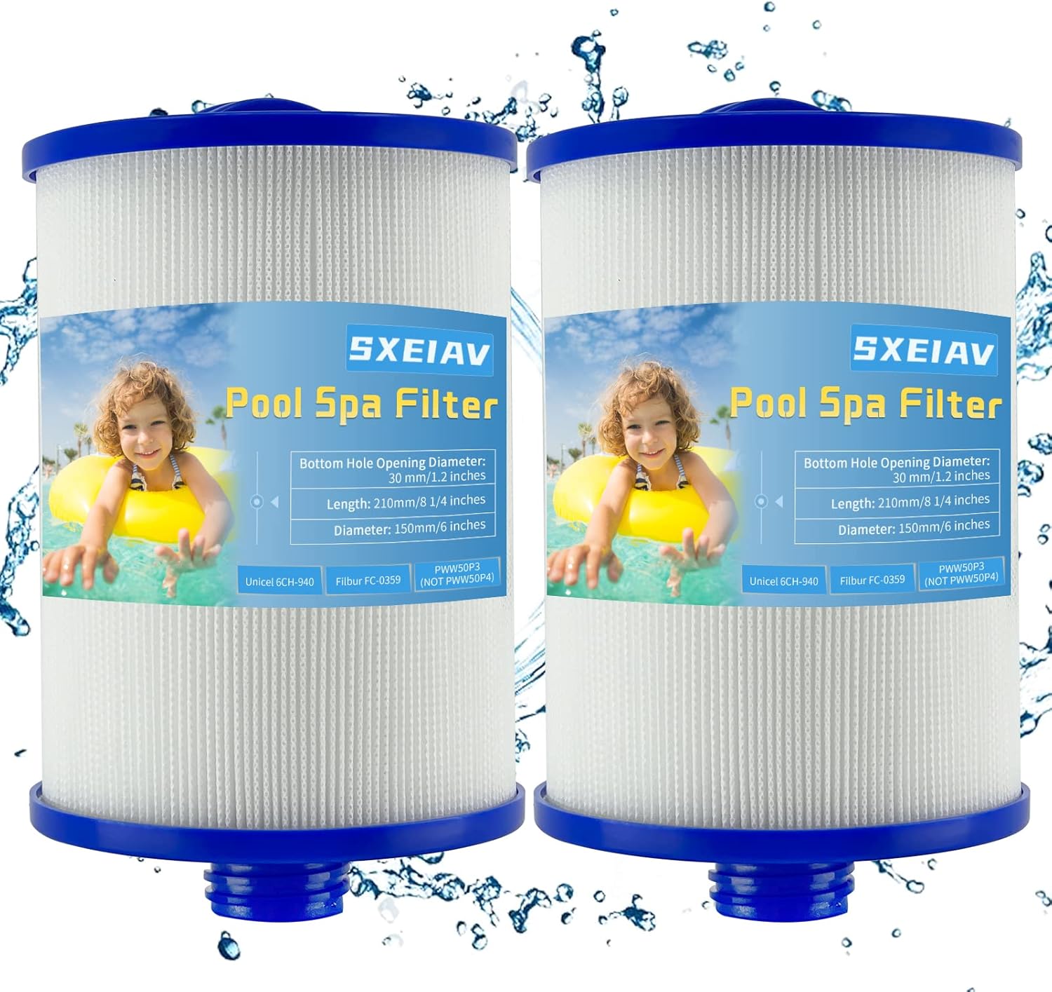 Spa Filters Replacement for Unicel 6CH940, PWW50P3 Spa Filter for Hot