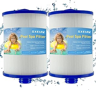 Spa Filters Replacement for Unicel 6CH-940, PWW50P3 Spa Filter for Hot Tub Filters,for Filbur FC-0359,for Waterways 817-0050,Screw in SAE Thread Filter, Hot Tub Replacement Part (2Pcs)