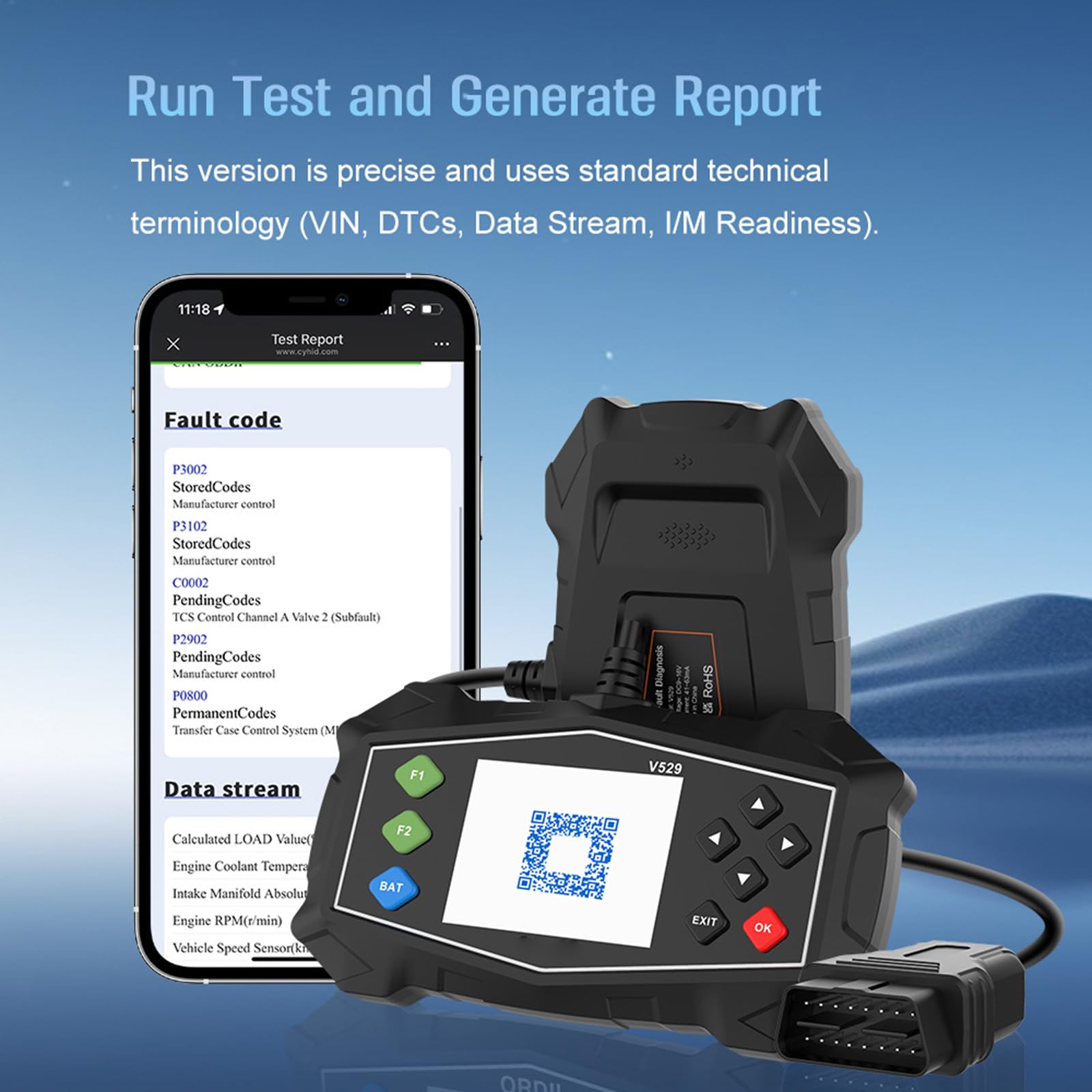 Scanner diagnostico del motore del rilevatore guasti del veicolo per monitoraggio della Supporto diagnostico multilingue Monitoraggio della in reale