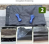 Vista 4 de malla de aislamiento térmico transpirable, resistente a los rayos UV, tono de 85 a 95 %, engrosamiento de 12 pines, para balcón, techo, cochera