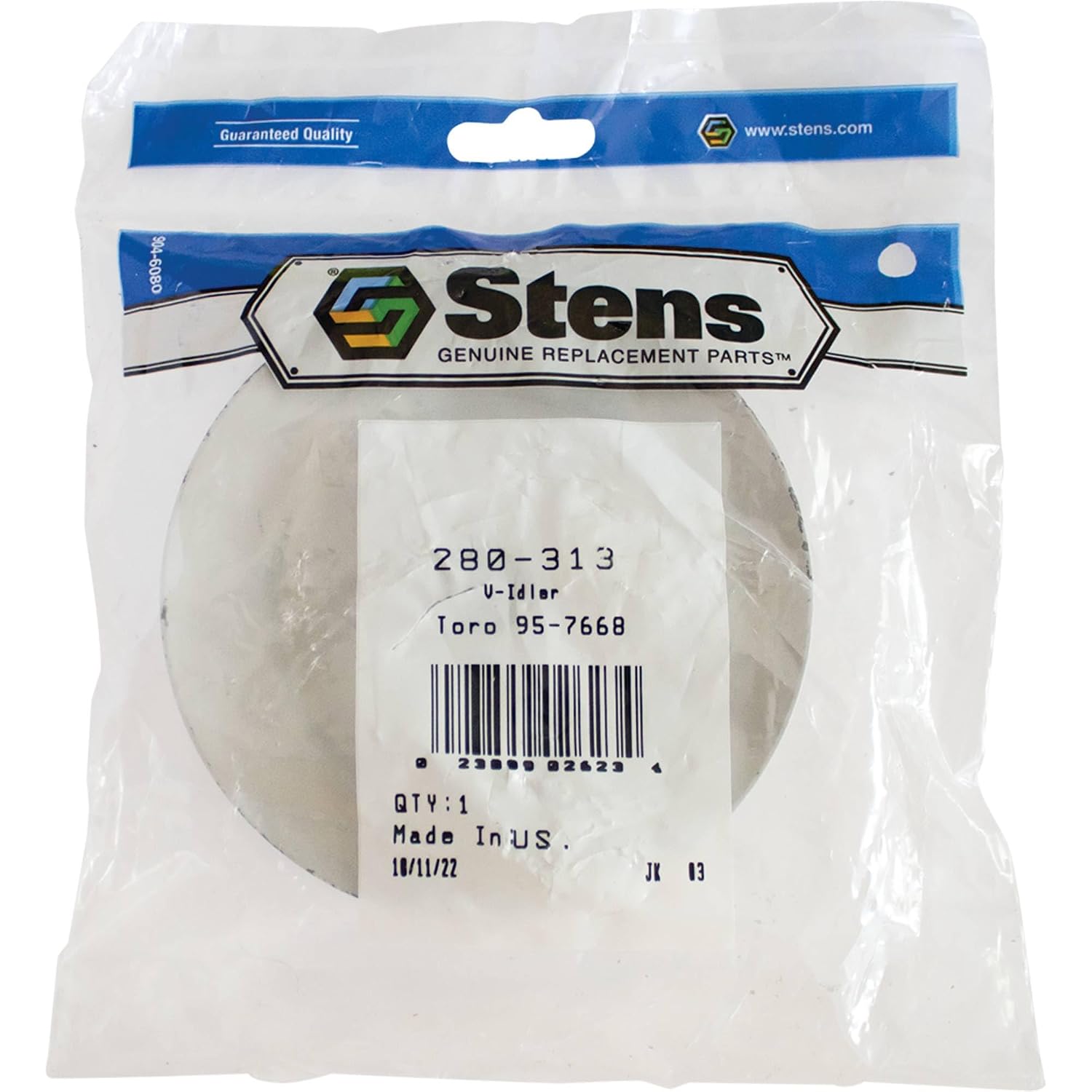 Stens 280-313 V-Idler, MTD 756-0487, 0.6875 ID, 4 Width Gray