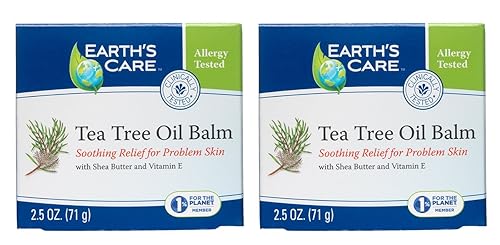 Miniatura 8 de Earth's Care Bálsamo de aceite de árbol de té, sin parabenos, colores ni fragancias, probado para alergias de 2.5 onzas (paquete de 3)