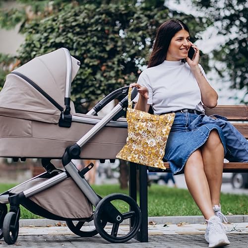 Miniatura 5 de Bolsa húmeda impermeable reutilizable para playa, viajes, piscina, bolsa de gimnasio para trajes de baño, ropa húmeda, pañales de tela, bolsas