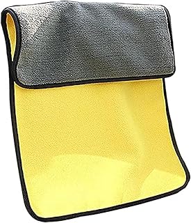 Car Wash Towel Thick Absorbent Coral Fleece Cleaning Towel Double Color Double-sided High-density Car Wash Towel -45cmx 38cm_ with two years guarantee of satisfaction and quality