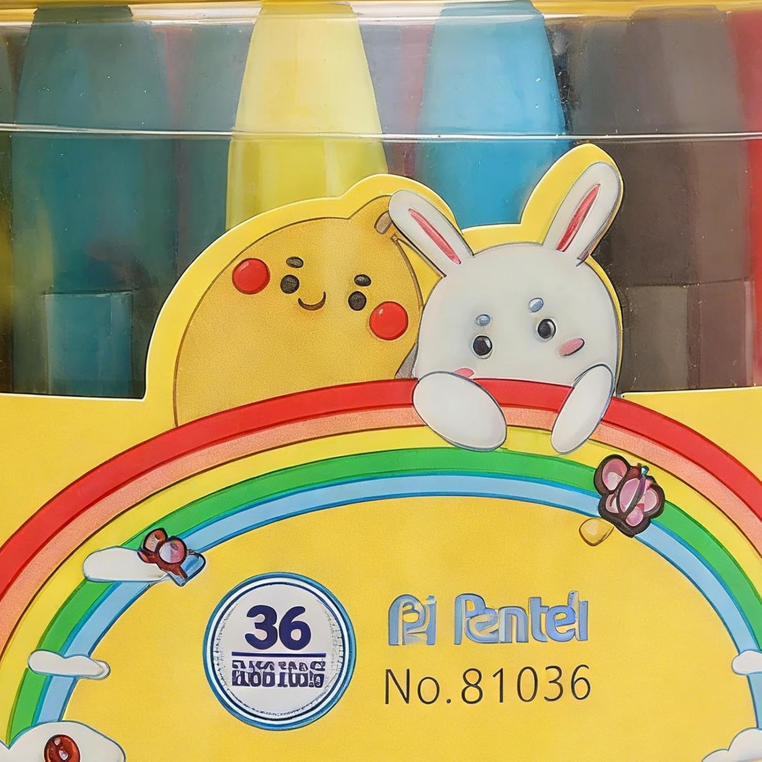 Color Crayons - 36-Colour Washable Crayons | Wax Coloring Pencils For Children Ages 3-12, Easy Cleanup Art Crayon For School, Preschool Home, Creative Drawing Set Travel Classroom
