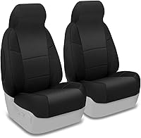 Vista 1 de Coverking Funda de asiento delantero 50/50 con respaldo alto para modelos seleccionados Pontiac Solstice - Neosupreme Solid (negro)