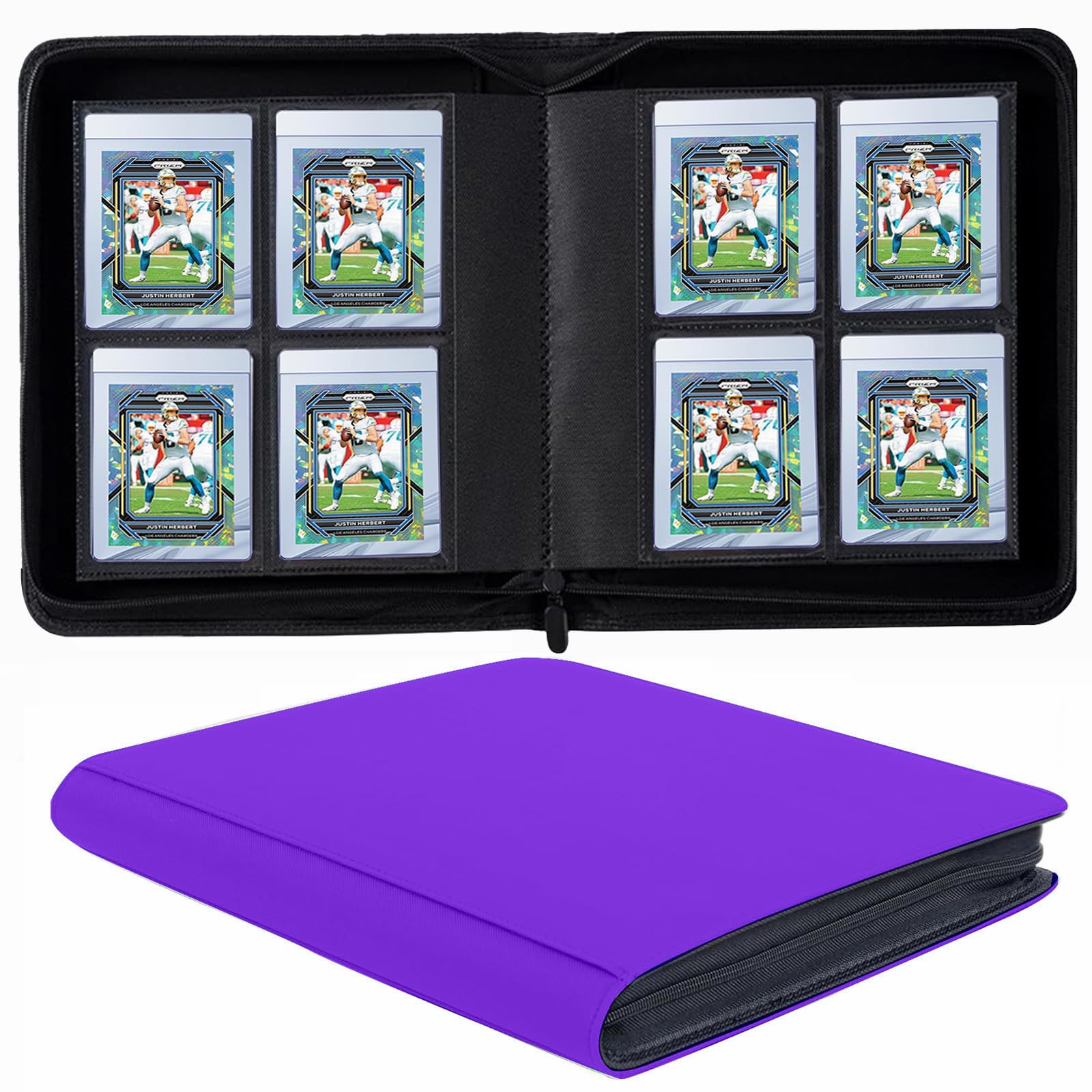 ringless binder for pokemon cards 4-Pocket Card Semi Rigid Card, Card Binde Album Holds Semi Rigid Card Holder, Semi Rigid Card Holder Binder (Purple) : Toys & Games Deck:Token Triumph Ursula Return bb leather material Fearow 36/100 - Majestic