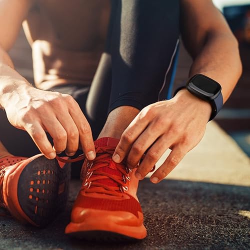 Miniatura 7 de Paquete de 6 correas deportivas compatibles con Fitbit Versa 3Fitbit Sense, correas clásicas de silicona suave de repuesto para reloj inteligente