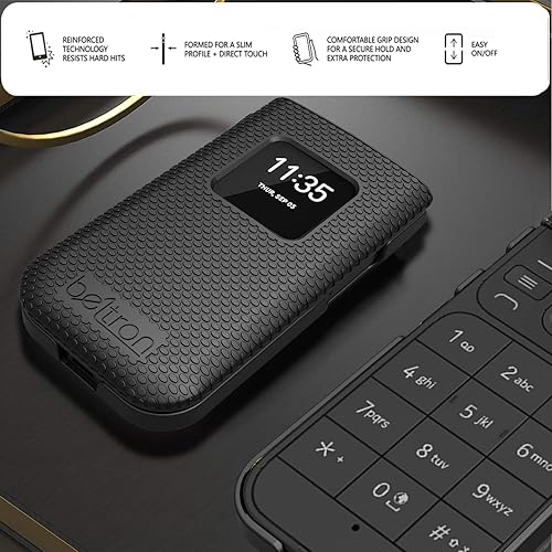 Miniatura 7 de BELTRON Funda para Nokia 2720 V Flip Phone, funda protectora a presión (Verizon 2720V) - Negro