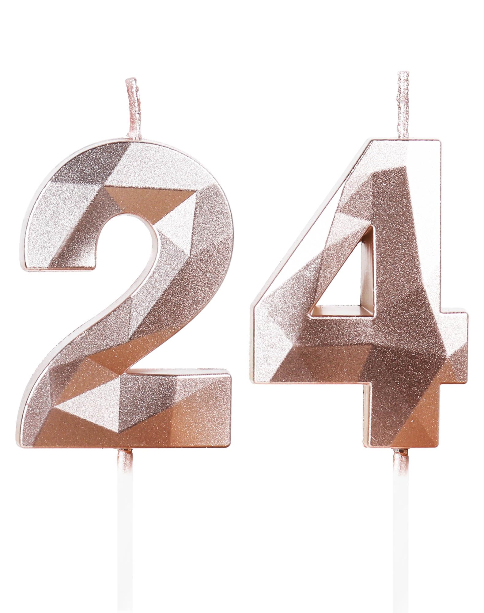 Yiran 50th Birthday Candles, Gold Number 50 Happy Birthday Candles, Cake Topper Decorations for Birthday Party, Wedding Anniversary Celebration Supply — view 73