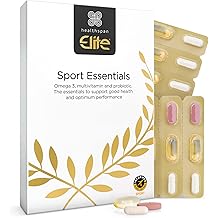Healthspan Elite Sport Essentials Multivitamin | 28 Day Supply | All Blacks Official Partner | 3 Essential Supplements | A-Z Multivitamin | Probiotic | Omega 3 | Informed Sport Accredited