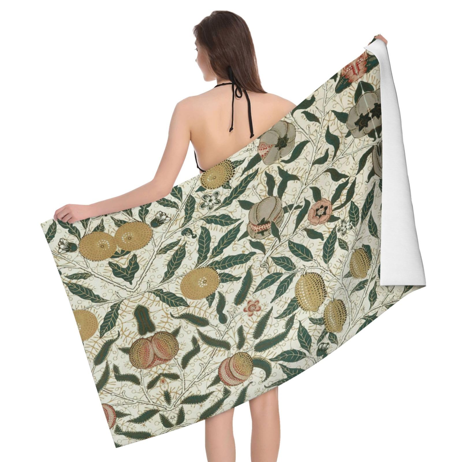 Serviette de bain microfibre ultra douce au motif imprimé