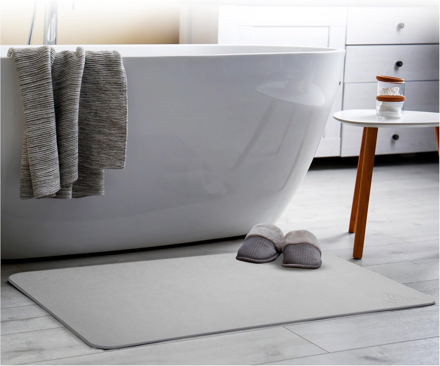 Amazon.com: Magic Stone Dove Gray Bath Mat - Durable & Quick Dry ...