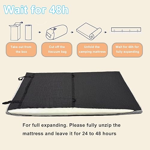 Miniatura 3 de Colchón de espuma para campamento, almohadilla de dormir portátil enrollable para automóvil, tienda de campaña, cuna y piso, impermeable, cómodo y