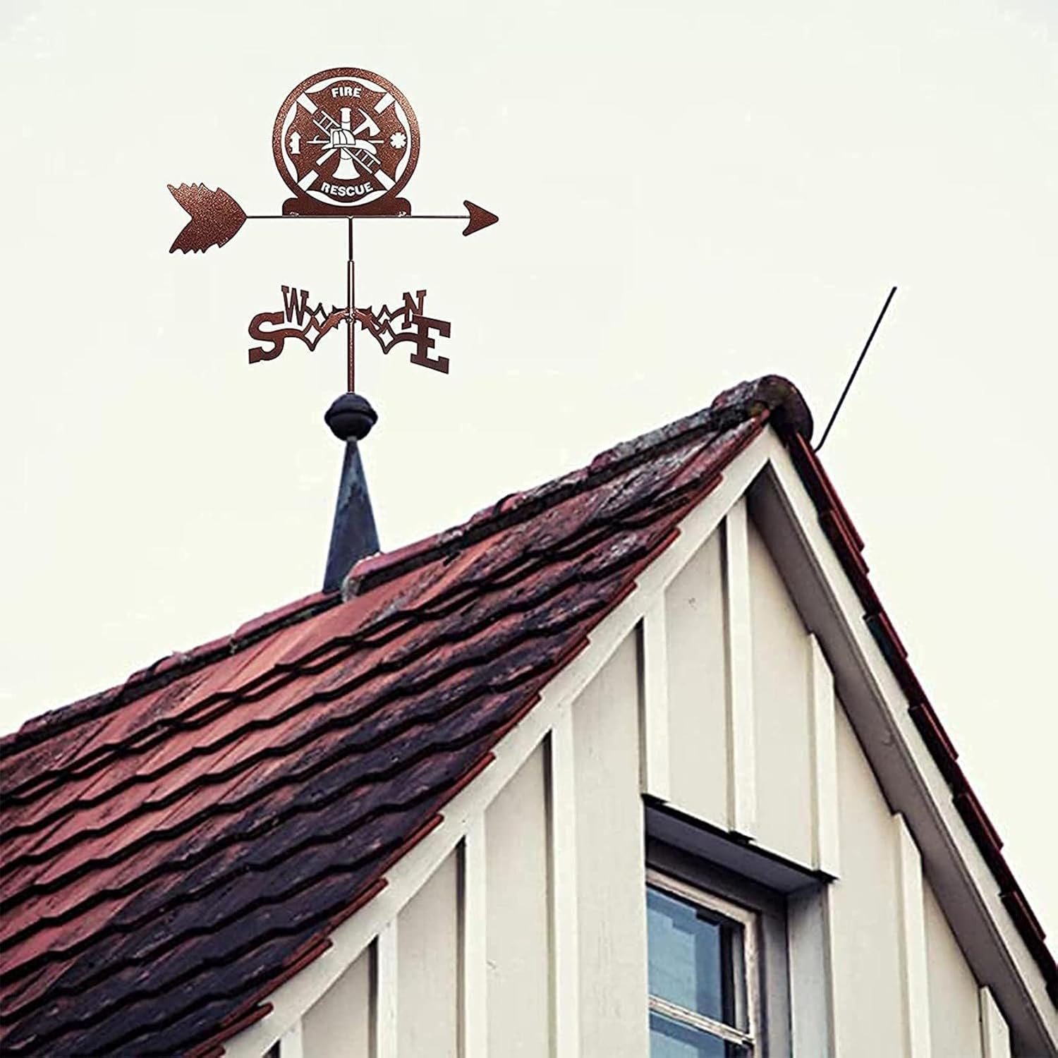 Weathervane Weather Vane Roof Mount Wind Direction Indicator Measuring Tool Outdoor for Farm Scene Garden Stake (Style3) (Style5) image 3