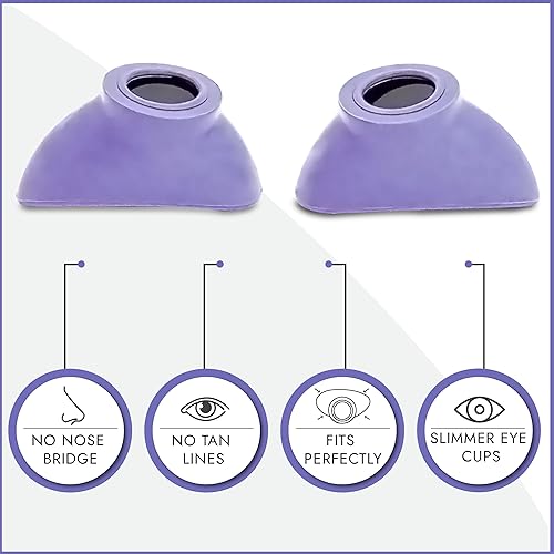 Vista 22 de Super Sunnies Protección ocular UV Slim Flex, compatible con la FDA, gafas de bronceado individuales