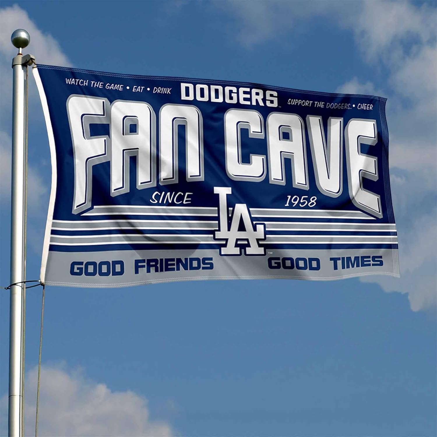 Los Angeles Dodgers Fan Man Cave Banner Flag