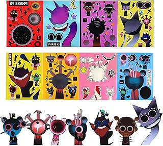 スプランキー ステッカー DIY シール かわいい アニメ ステッカー 誕生日 パーティー 記念品 ご褒美 アートクラフト 学校 (B(8枚入り)) [並行輸入品]