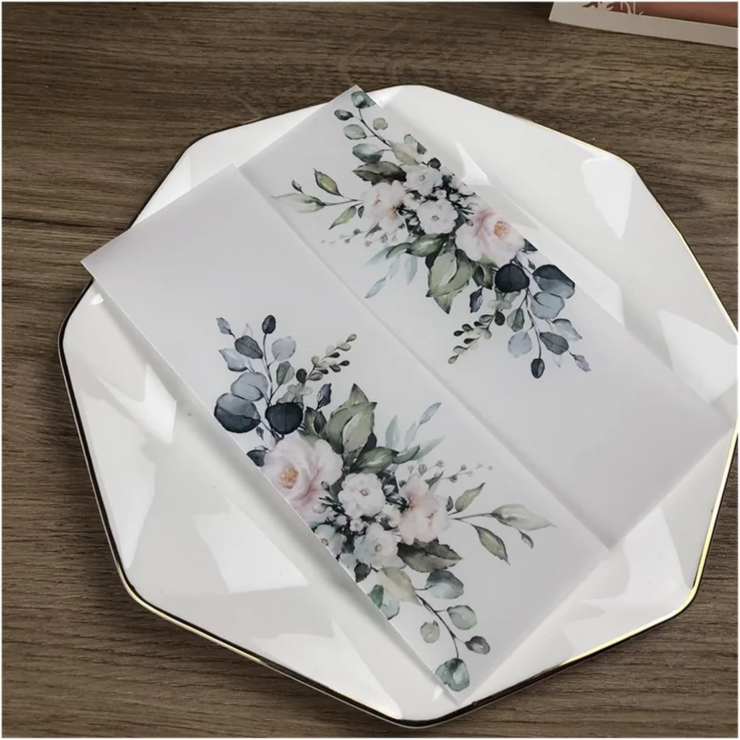 Wedding Invitations Card Vellum Wedding Invitation Cards DIY Envelope Transparent Invites For Bridal Shower Party(Clear,Whole Set)