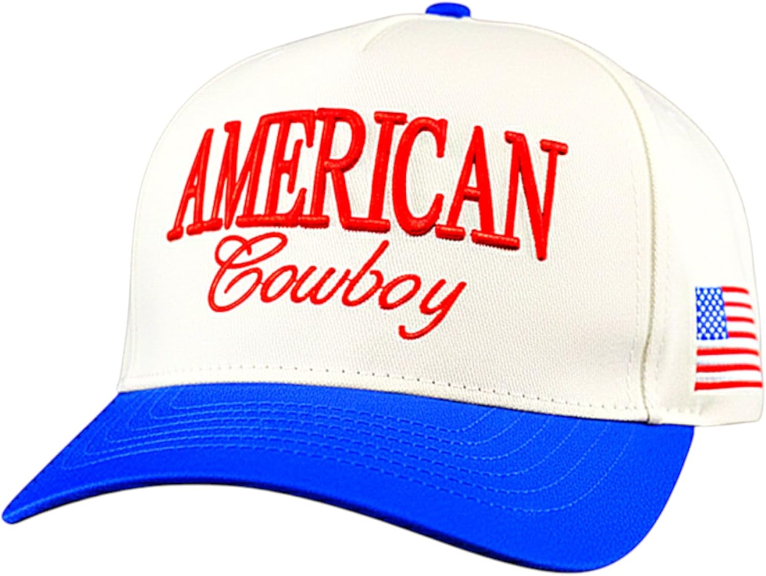 Country Trucker Hat - Western Snapback Baseball Cap - Vintage Embroidered Hat for Men & Women