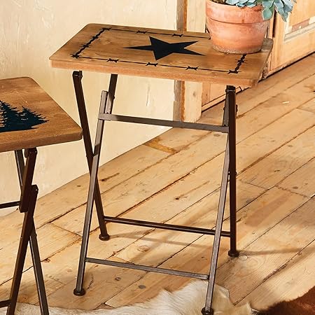 BLACK FOREST DECORLone Star Folding Side/Tray Table