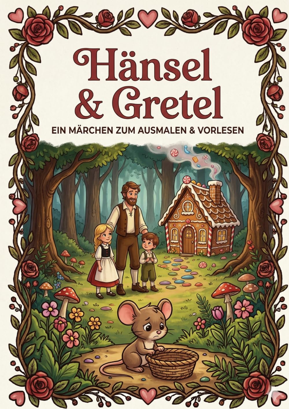 Hänsel & Gretel: Ein zauberhaftes Märchen zum Vorlesen und Ausmalen