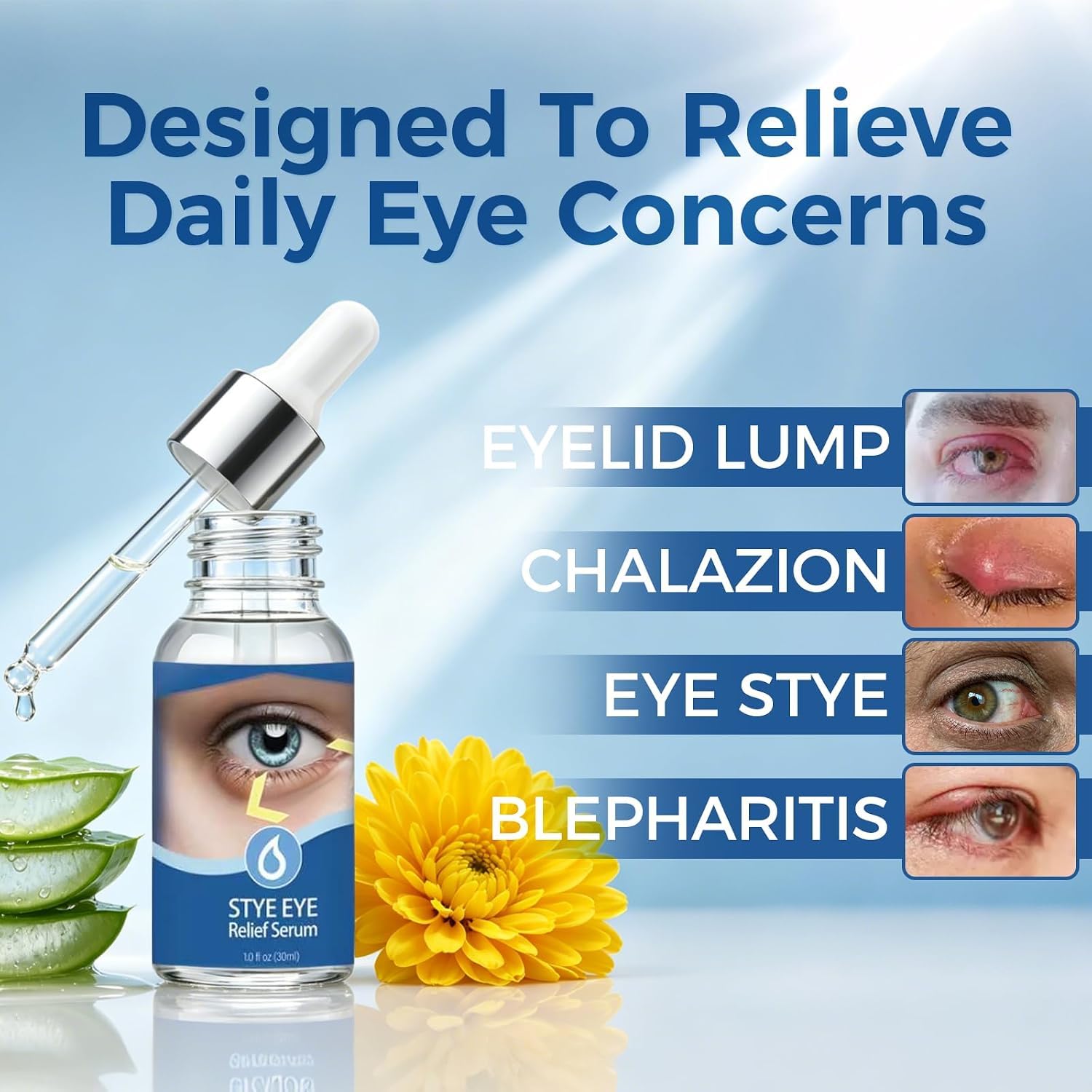 Stye Eye Treatment, Natural Non-Irritating Formula, 30ml(1PCS)