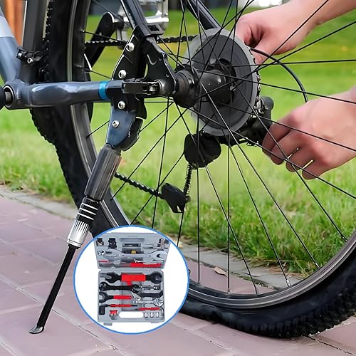 Miniatura 3 de Kit de herramientas para bicicleta con estuche de almacenamiento, juego de herramientas de reparación de bicicletas de 48 piezas, caja de