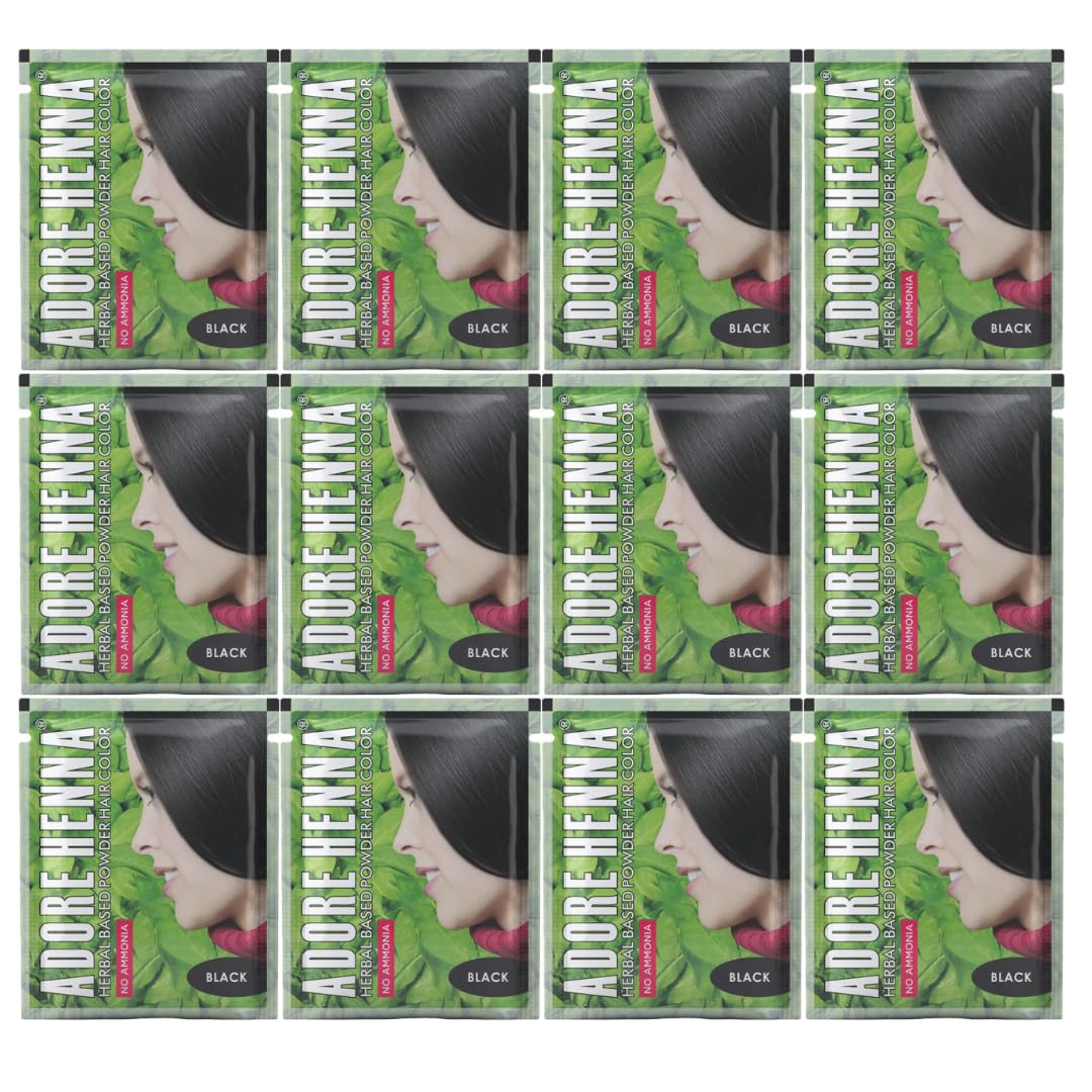 Black Hair Colour – Ammonia-Free Herbal-Based Hair Color (25 g × 12 Single-Use Sachets) | Japanese Quality Collaboration | Finely Sieved & Easy to Apply | Monthly Pack for Men & Women-image-18