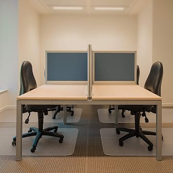 Kuyal Office Chair Mat for Carpets,Transparent Thick and Sturdy Floor Mats | for Low and No Pile Carpeted Floors, with Studs 48" X 48" Rectangle