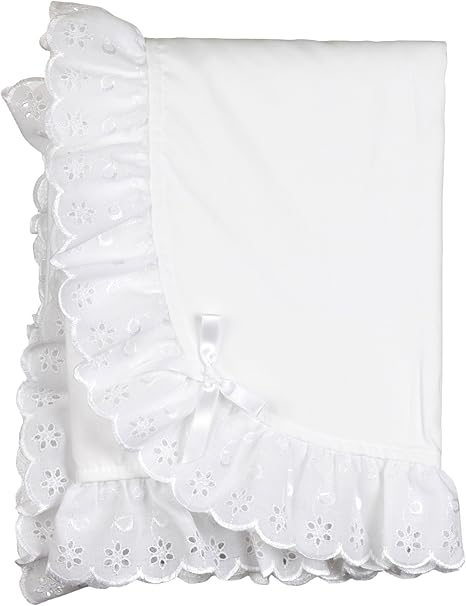 white receiving blankets