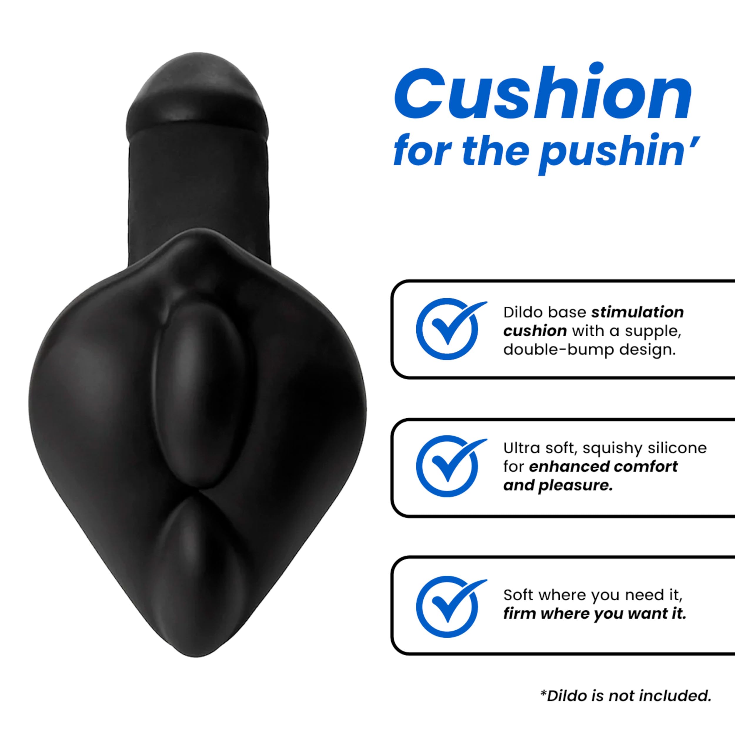 Banana Pants Bumpher Stimulation Cushion for Your Strap On Dildo - Compatible with Strapon Dildos & Harnesses - Lesbian Sex Toy Great for Trans, Non-Binary, Solo Play, Pegging & Roleplaying: Blue