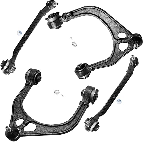 Miniatura 118 de Detroit Axle - Kit de brazos de control delanteros de 4 piezas para Nissan Cube 2009-2014, Nissan Versa 2007-2012 2 brazos de control inferiores con