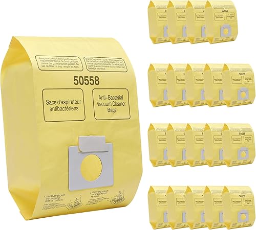 Paquete de 20 bolsas de vacío compatibles con Kenmore Canister 5055, 50557,50558 y tipo C, C-18, 53292, 200 Series, 400 Series, 600 Series, 700