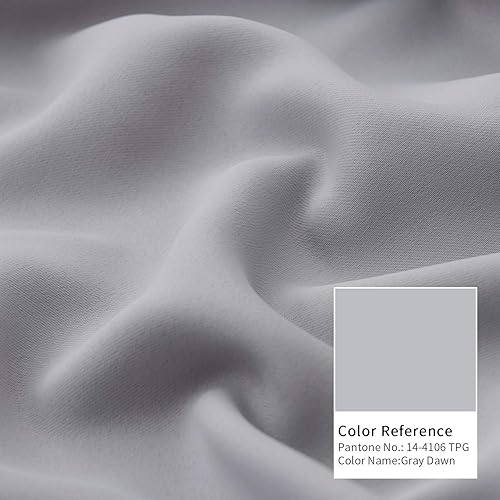 Miniatura 4 de BGment Cortinas opacas con bolsillo para barra y pestaña trasera para dormitorio, cortinas con aislamiento térmico para oscurecer la habitación y