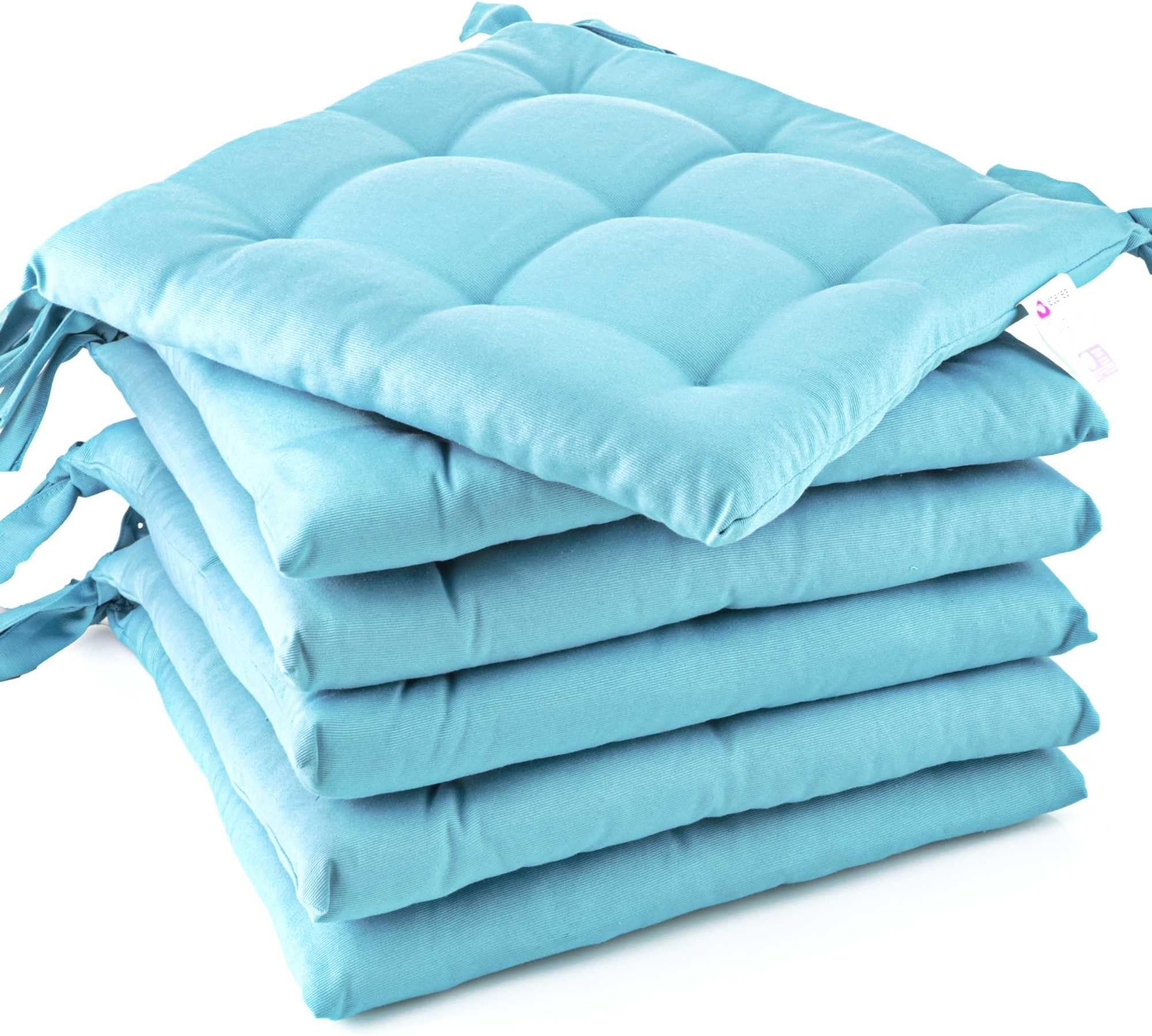 Amazon.de GREEN MARK Textilien Basic 4erSet Sitzkissen Stuhlkissen