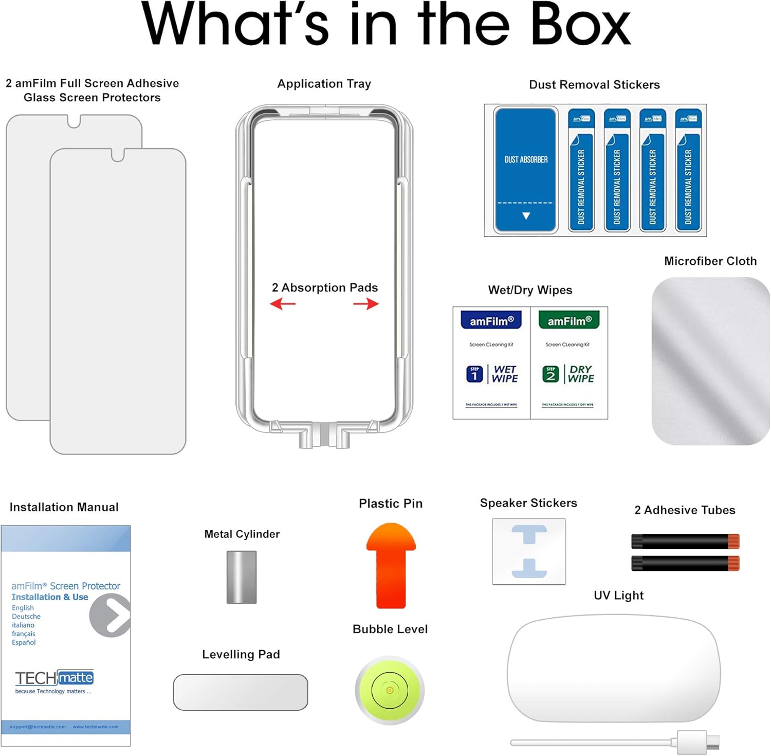 amFilm Ultra Glass Screen Protector for Galaxy S20 Ultra, 2 Pack, Tempered Glass, Fully Compatible with Ultrasonic Fingerprint Scanner