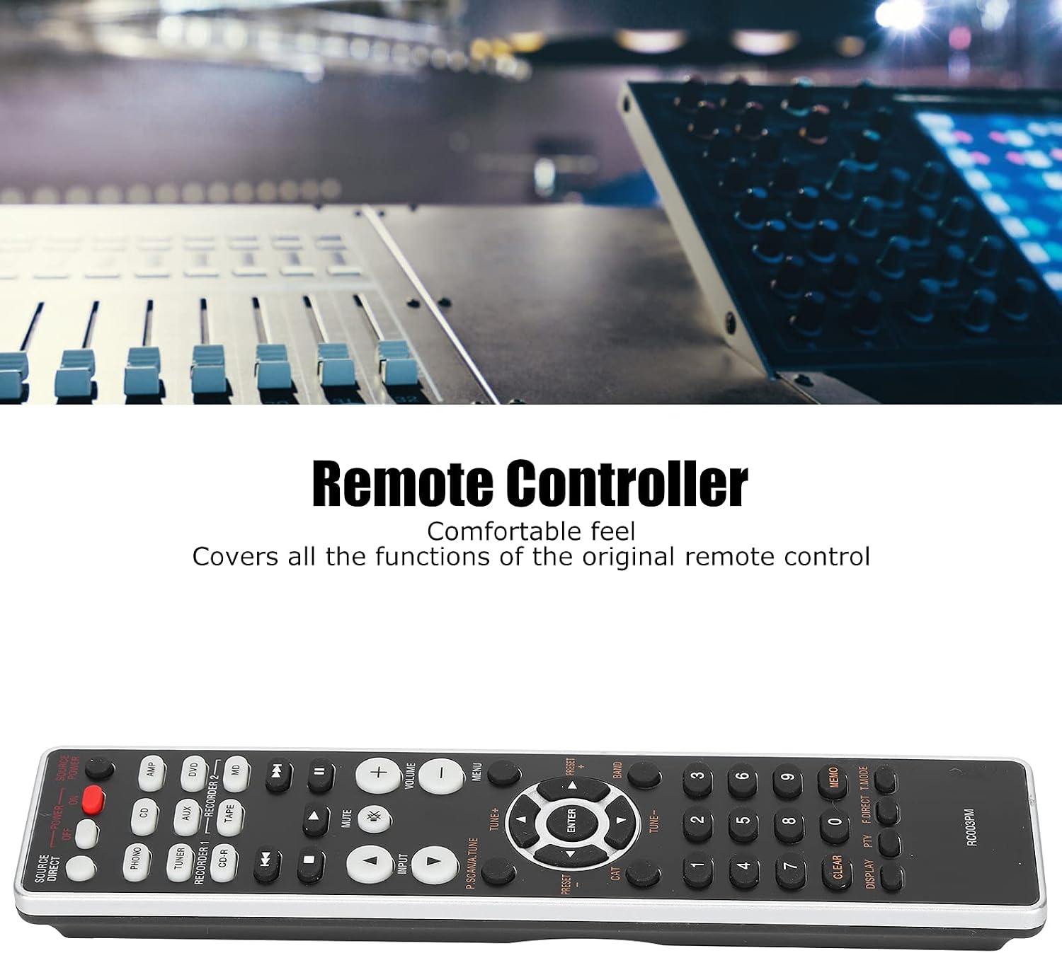 Goshyda Remote Control, RC003PM Multi-functional Replacement Audio Video Amplifier Remote Controller Large Buttons RC for MARANTZ PM6003 PM7003 PM5004 PM6004 - Image 3