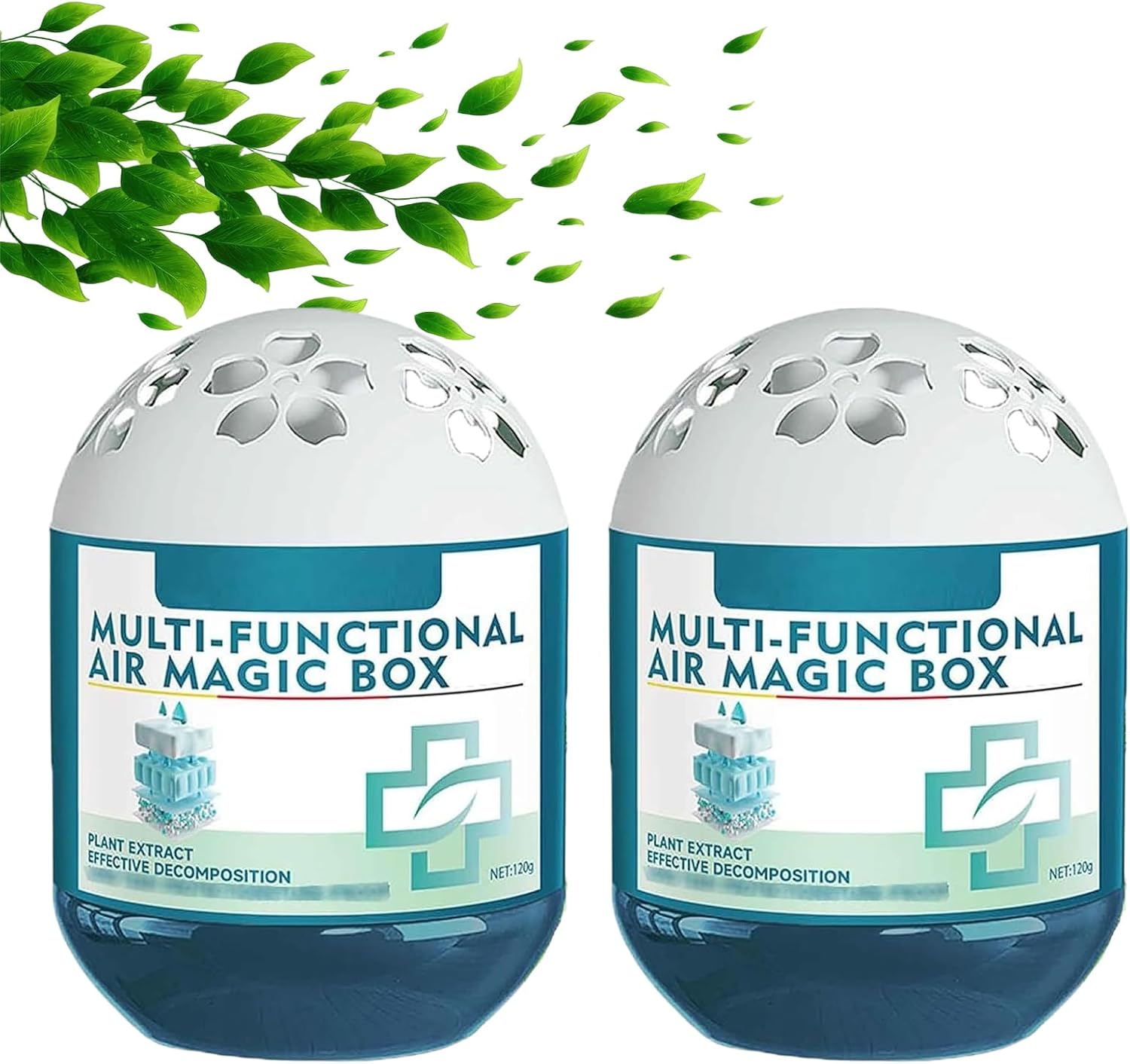 2026 New Indoor Air Purification Dust Removal Magic Box, Multi-Functional Air Magic Box, Automatic No Electricity, for Car, Bedroom,New House,Office,Closet (2pcs)