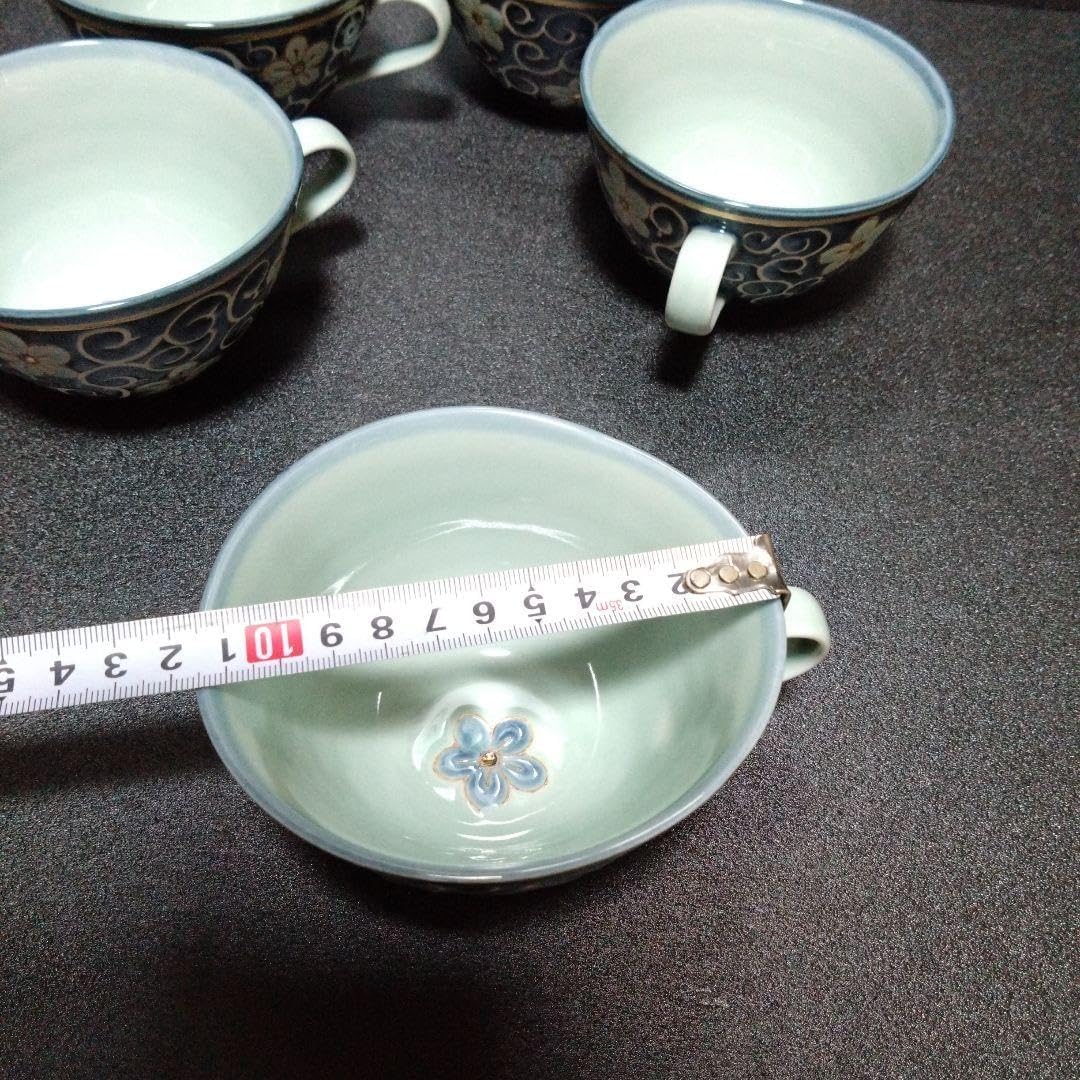 お花見 ホーム＆キッチン 波佐見焼 龍庵窯 スープカップ5個 新生活